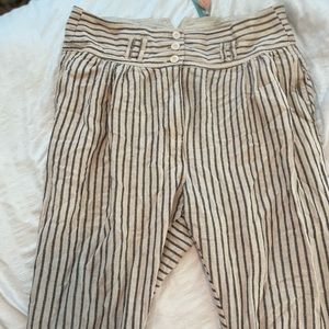 Free People Stripped Linen pants